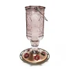 Garden Accents + Bird Feeders>Roger's Gardens Amethyst Hummingbird Feeder
