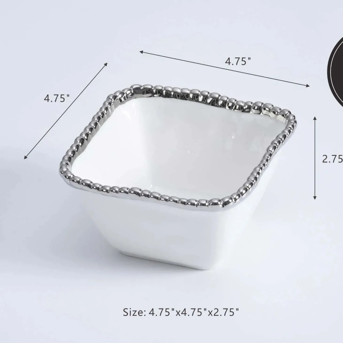 Decor Accents>Roger's Gardens Argentinian Salerno Snack Bowl