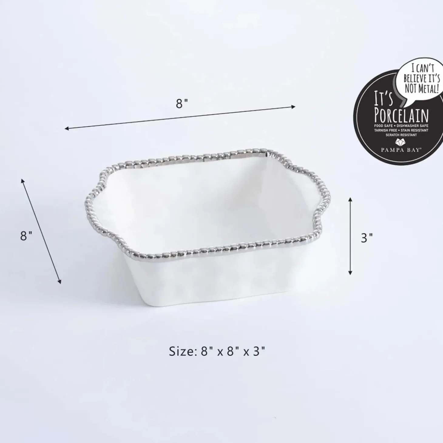 Serveware>Roger's Gardens Argentinian Salerno Square Baking Dish