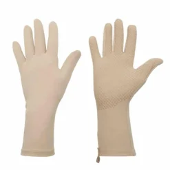 Garden Gloves + Tools + Accessories>Roger's Gardens Foxgloves Grip Gardening Gloves - Sand