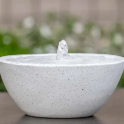 Fountains>Roger's Gardens Geo Oval Fountain - Terrazzo