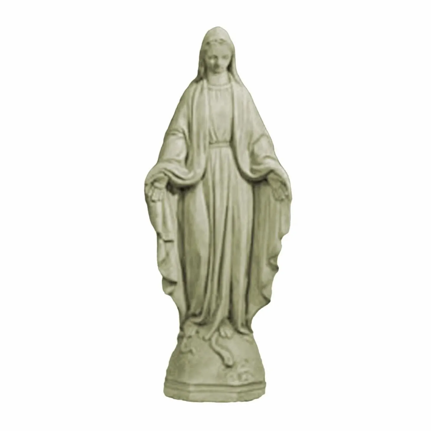 Pottery + Planters + Containers>Roger's Gardens Madonna Statue - Verde - 18" Tall