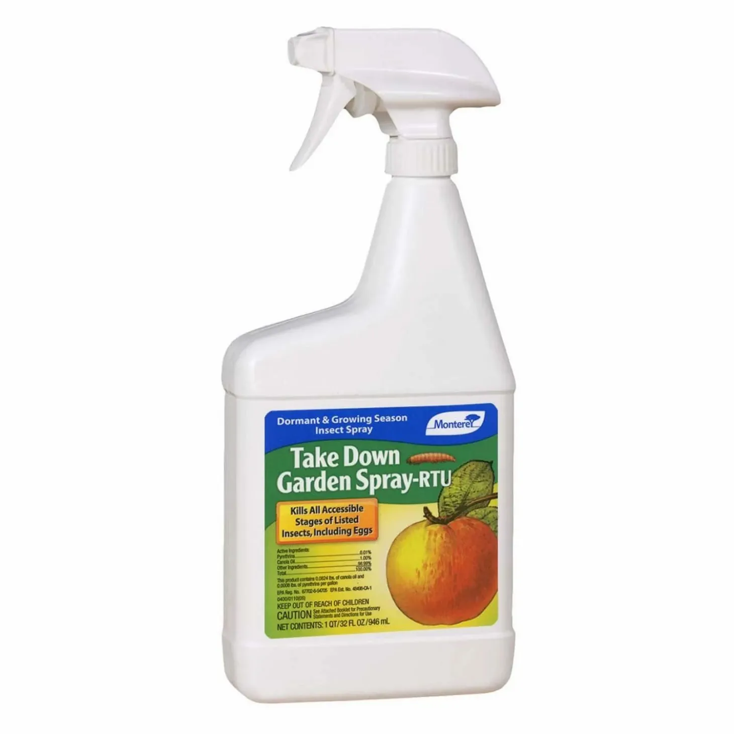 Soils + Fertilizers + Sprays>Roger's Gardens Monterey Take Down Garden Spray Insect Ready To Use - 32Oz