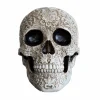 Halloween Decor>Roger's Gardens Mystic Floral Skull - 5" Tall