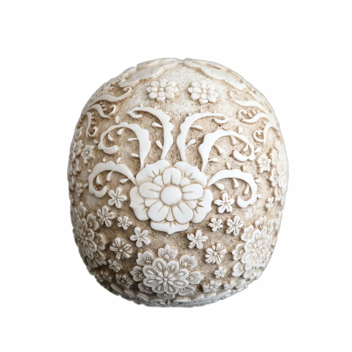 Halloween Decor>Roger's Gardens Mystic Floral Skull - 5" Tall