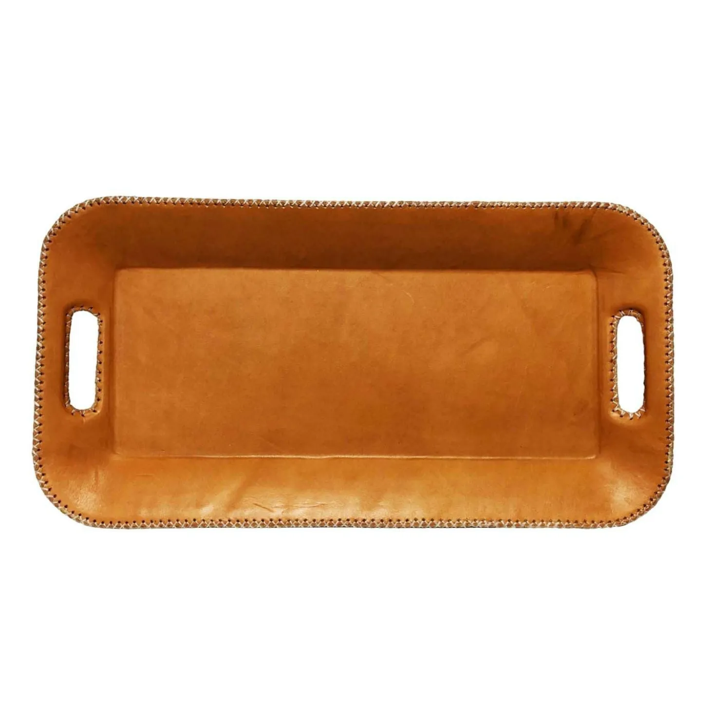 Serveware>Roger's Gardens Paraguayan Leather Long Serving Tray