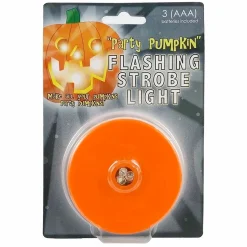 Halloween Decor>Roger's Gardens Party Pumpkin Flashing Strobe Light