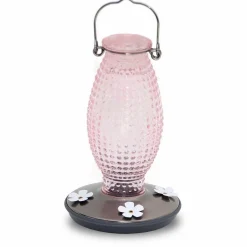 Garden Accents + Bird Feeders>Roger's Gardens Perky Pink Vintage Feeder