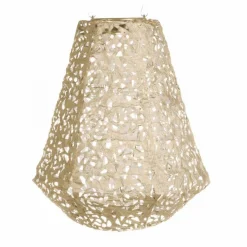 Garden Accents + Bird Feeders>Roger's Gardens Prism Pearl Rose Solar Lantern - 11"