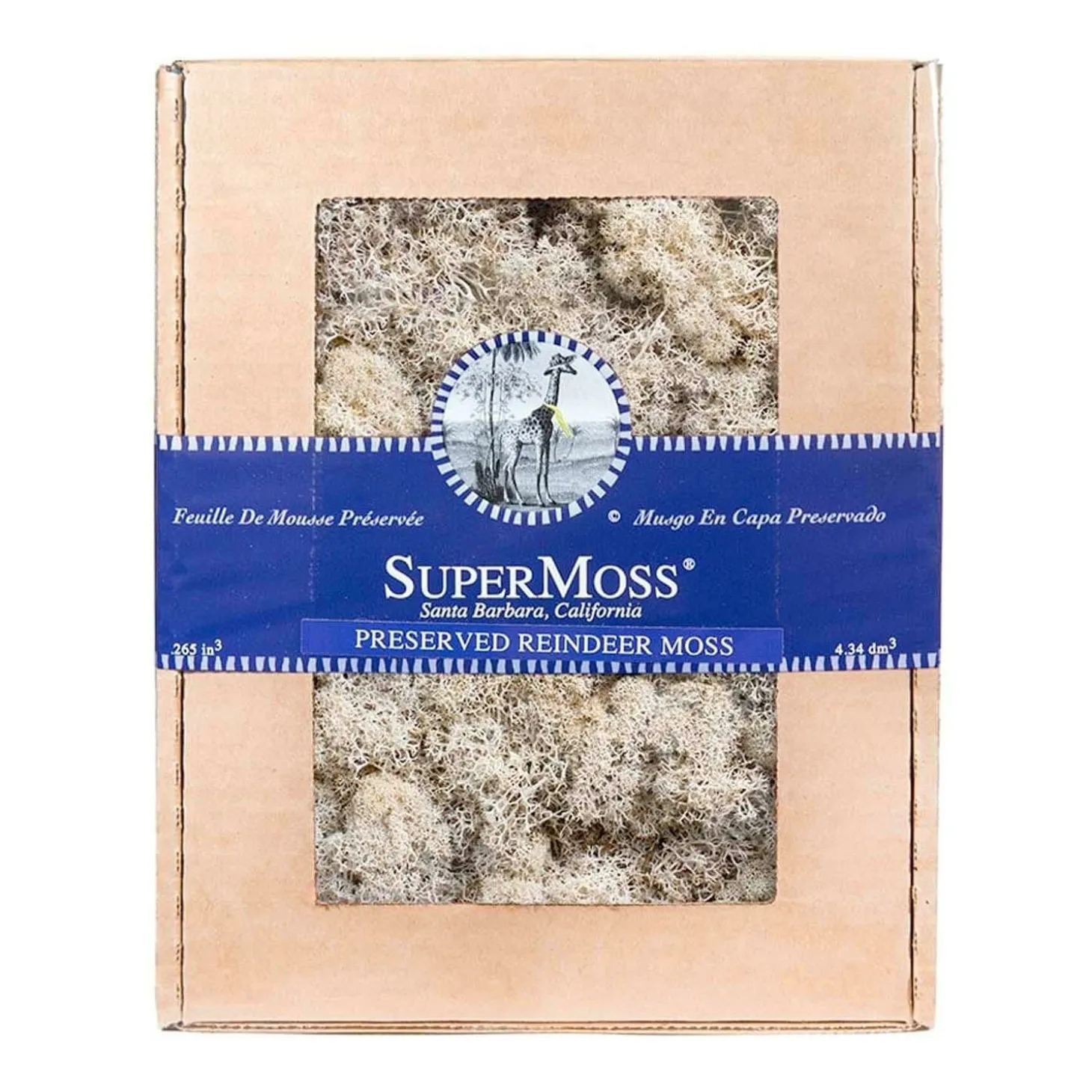 Mosses>Roger's Gardens Reindeer Moss - Natural Color - 120 Cu. In.
