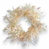 Original Design Arrangements>Roger's Gardens Silk Cream Ruscus Fern Wreath - 28"