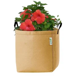Garden Gloves + Tools + Accessories>Roger's Gardens Tan Geopot Fabric Bag - 15 Gallon
