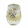 Glassware>Roger's Gardens White Twist Stemless Glass