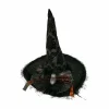 Halloween Decor>Roger's Gardens Witch's Hat With Spooky Spider - 19" Tall